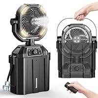 Amazon | 【Amazon 限定ブランド】キャンプ 扇風機 ミストファン 自動